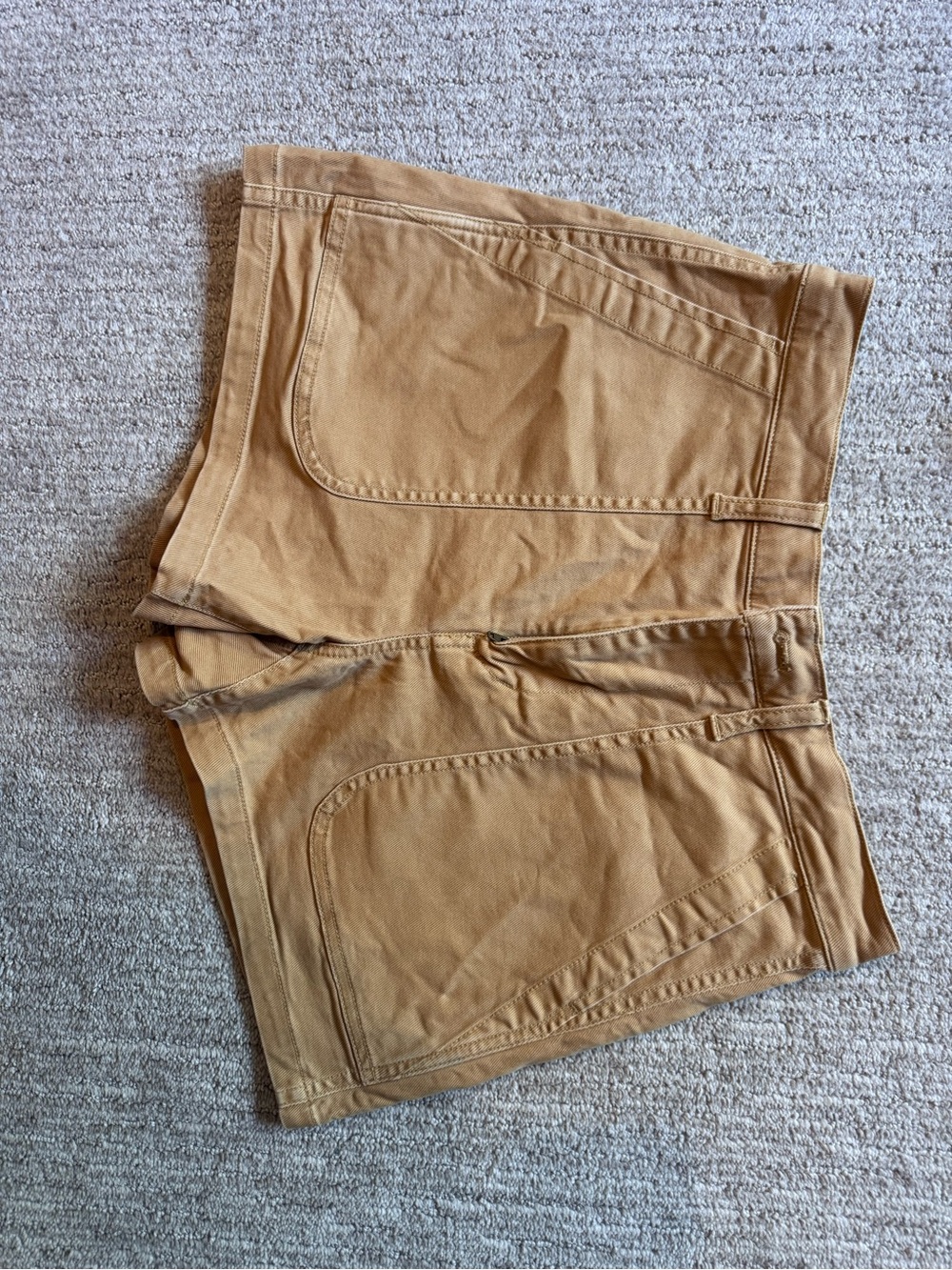 Madewell Women's Tan Jean Shorts - Casual Utility Style